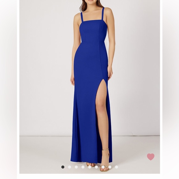 Azazie Gianetta Bridesmaid Dress - Royal Blue - Picture 2 of 6